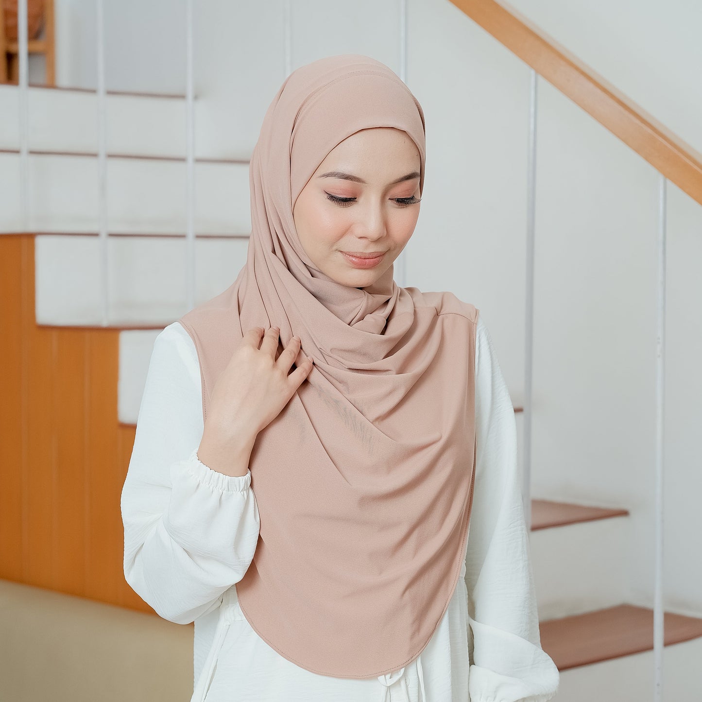 Safa Hijab Instan Oval Non Pet Syari Mocca
