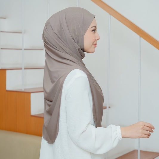 Safa Hijab Instan Oval Non Pet Syari Khaki