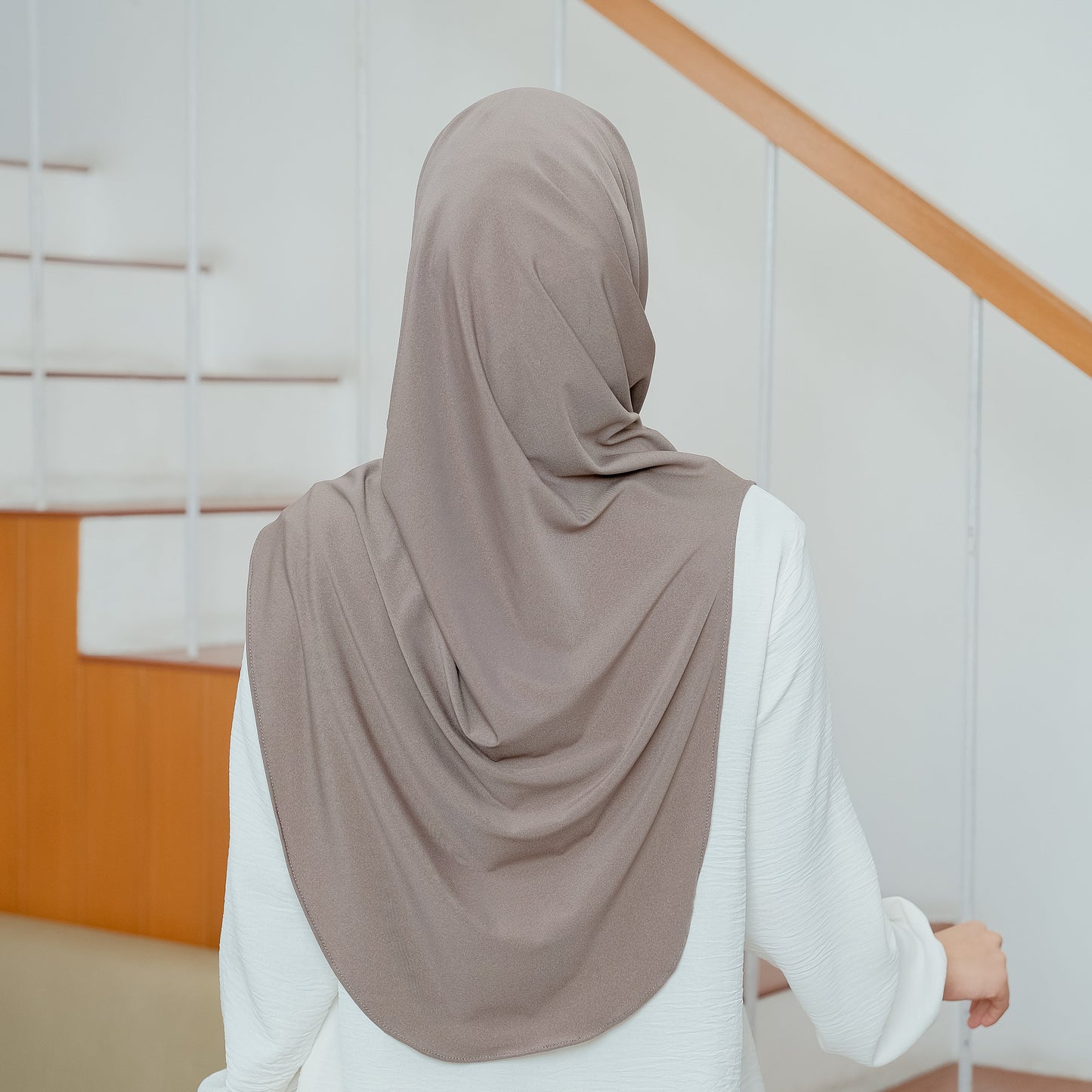 Safa Hijab Instan Oval Non Pet Syari Khaki