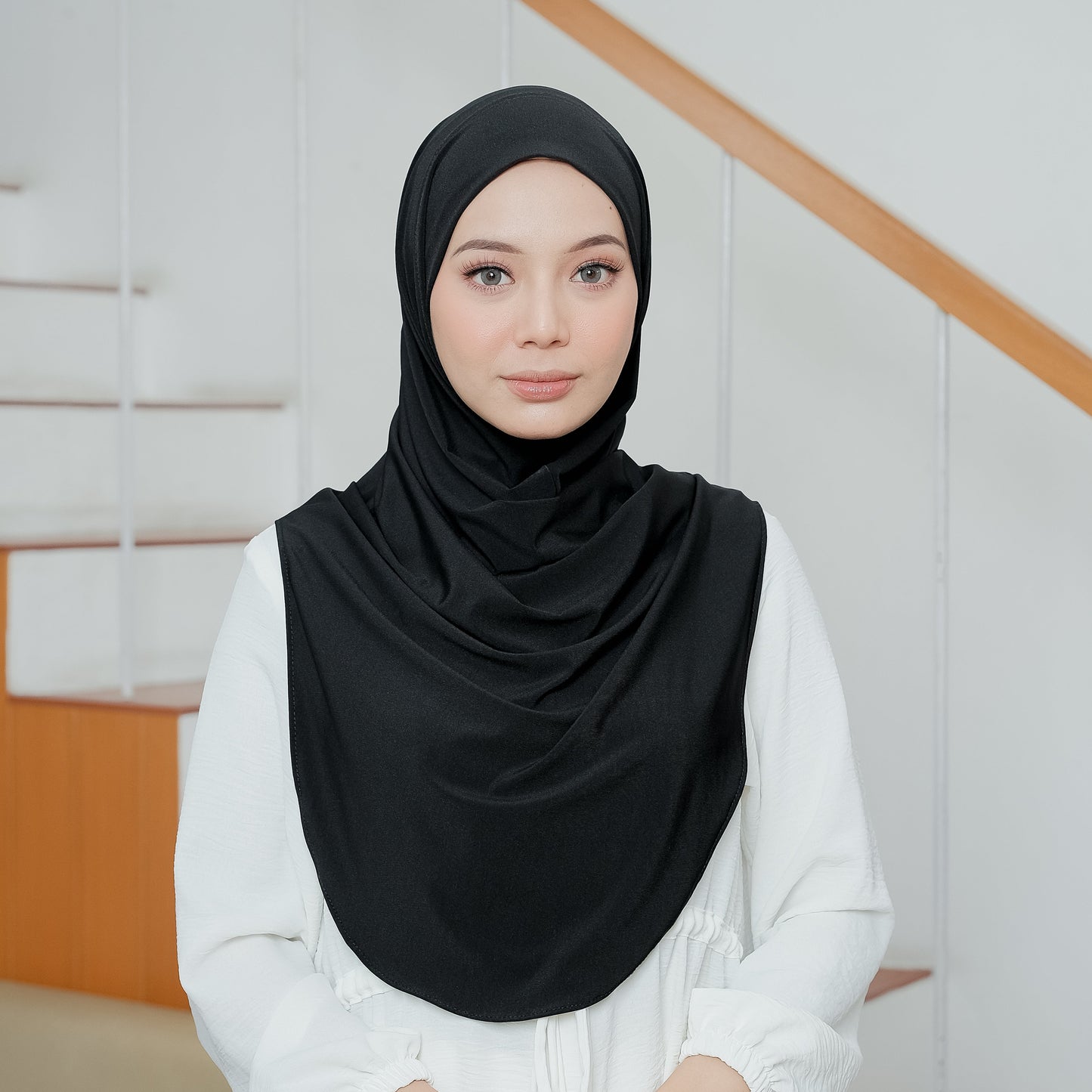Safa Hijab Instan Oval Non Pet Syari Hitam