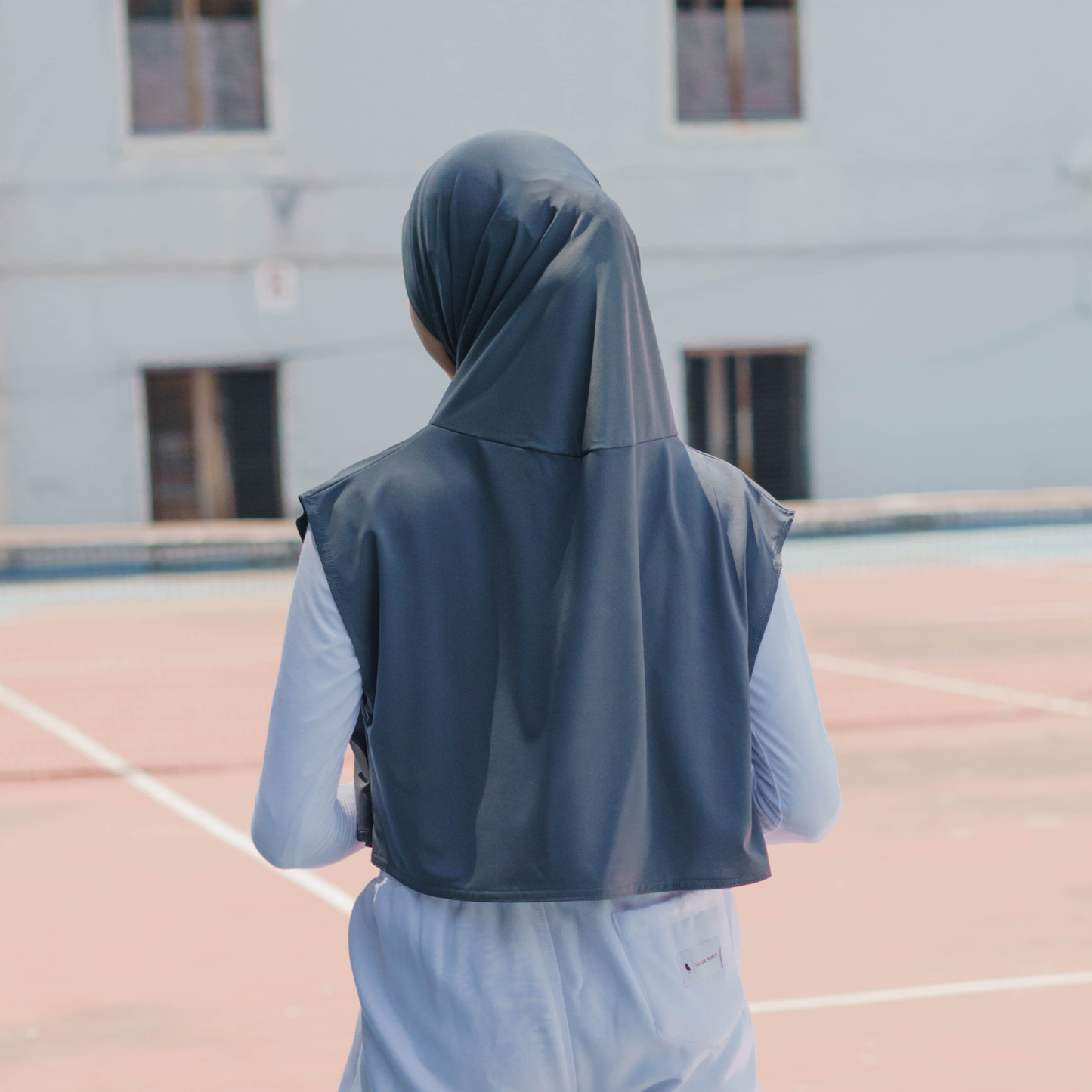 Shanum Hijab Sport Jersey Abu