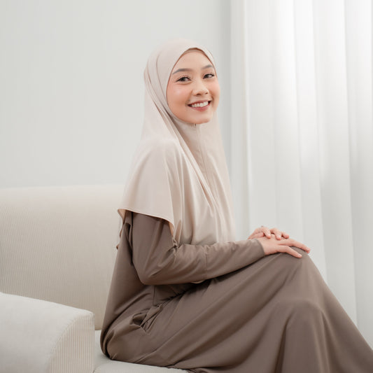 Dariya Hijab Instan Jersey Cream