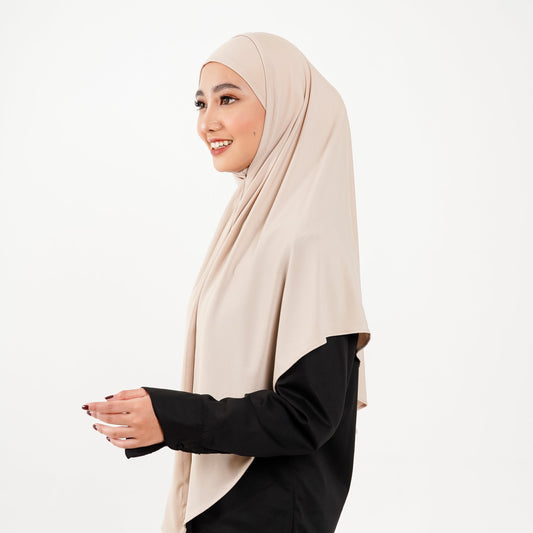 Khaira Pashmina Segitiga Instan Soft Inner Cream