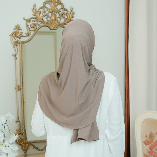 Kaleela Pashmina Pet Instan Jersey Khaki