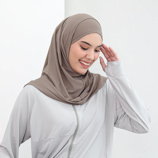 Aira Hijab Sport Bergo Instant Khaki