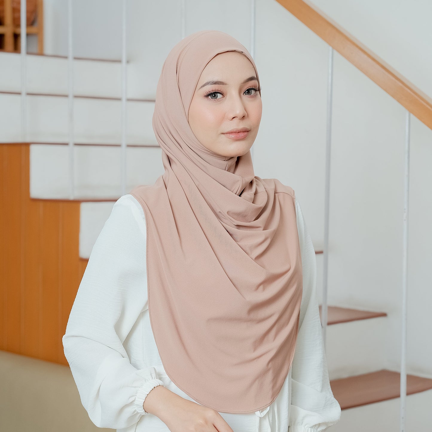 Safa Hijab Instan Oval Non Pet Syari Mocca
