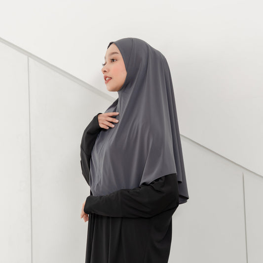 Dariya Hijab Instan Jersey Abu