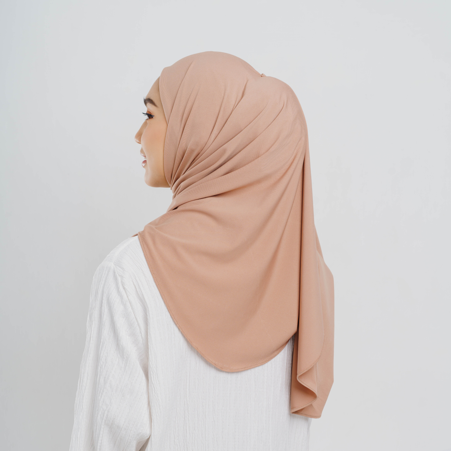 Amina Pashmina Inner Oval Jersey Mocca