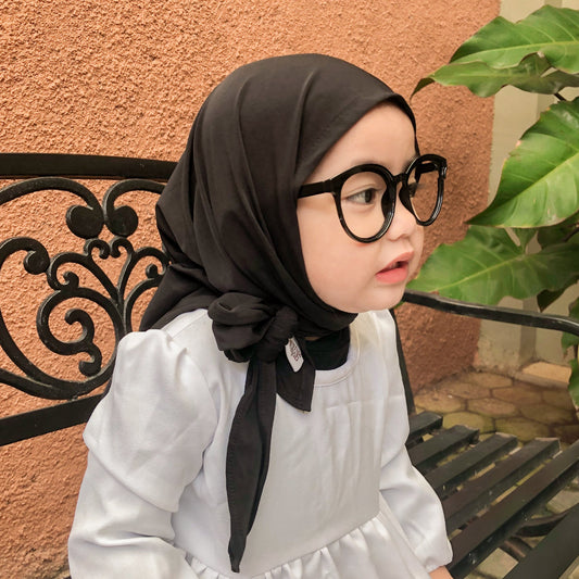 Jenna Pashmina Anak Jersey Hitam