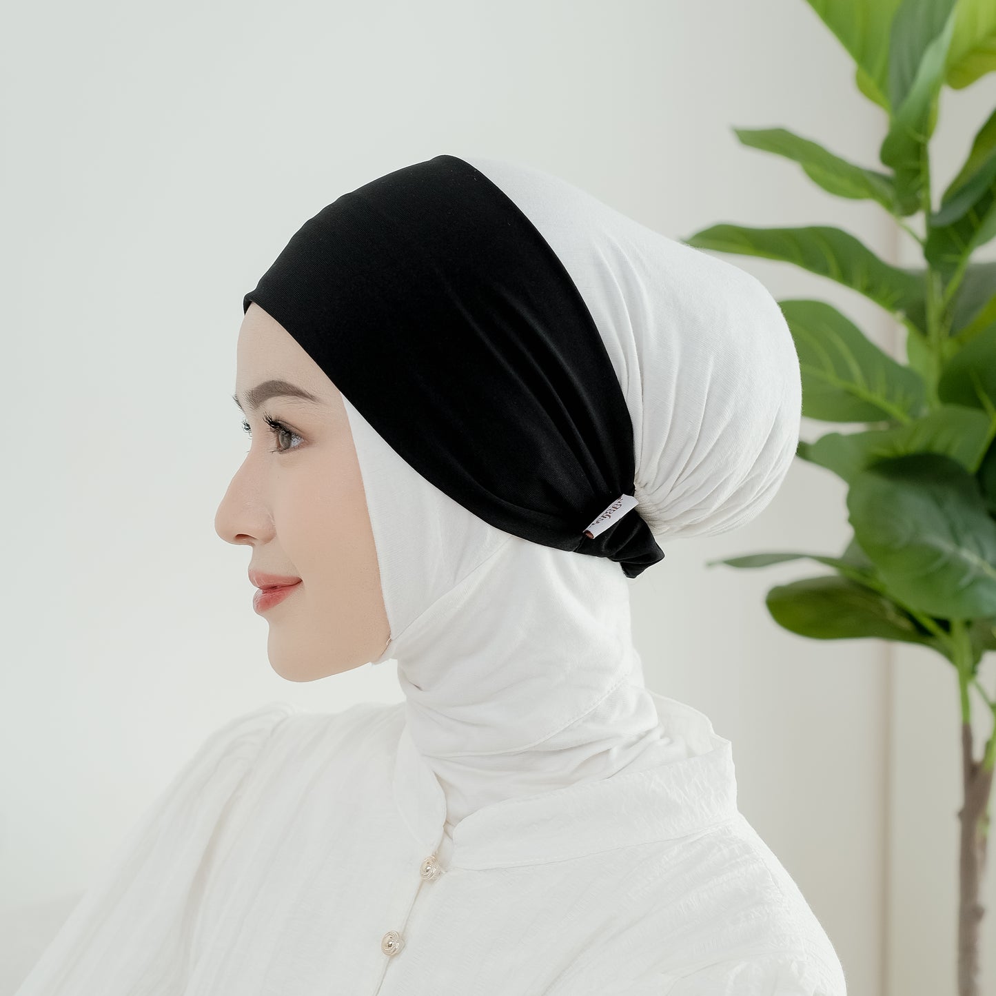 Ciput Bandana Karet Jersey Hitam