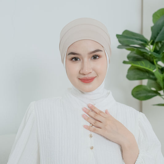 Ciput Bandana Karet Jersey Cream