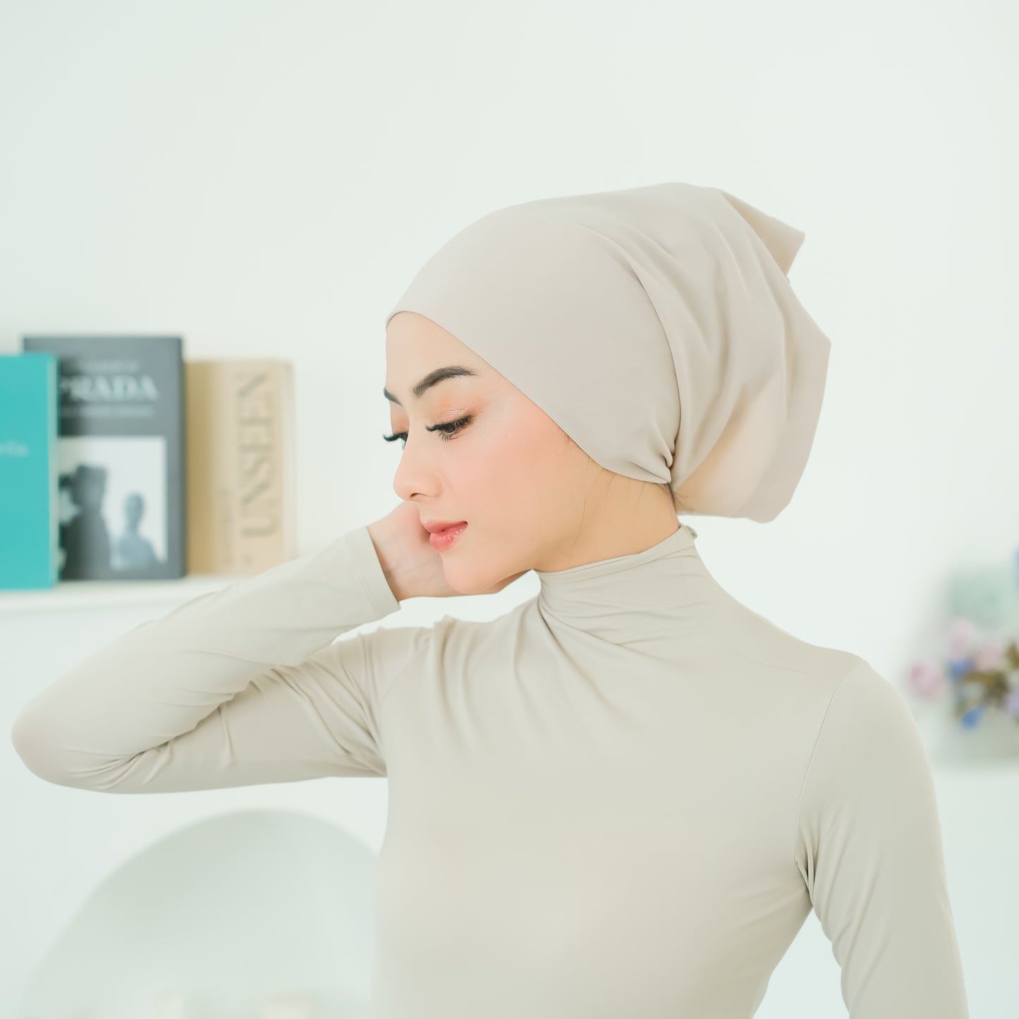 Ciput Bandana Basic Jersey Cream