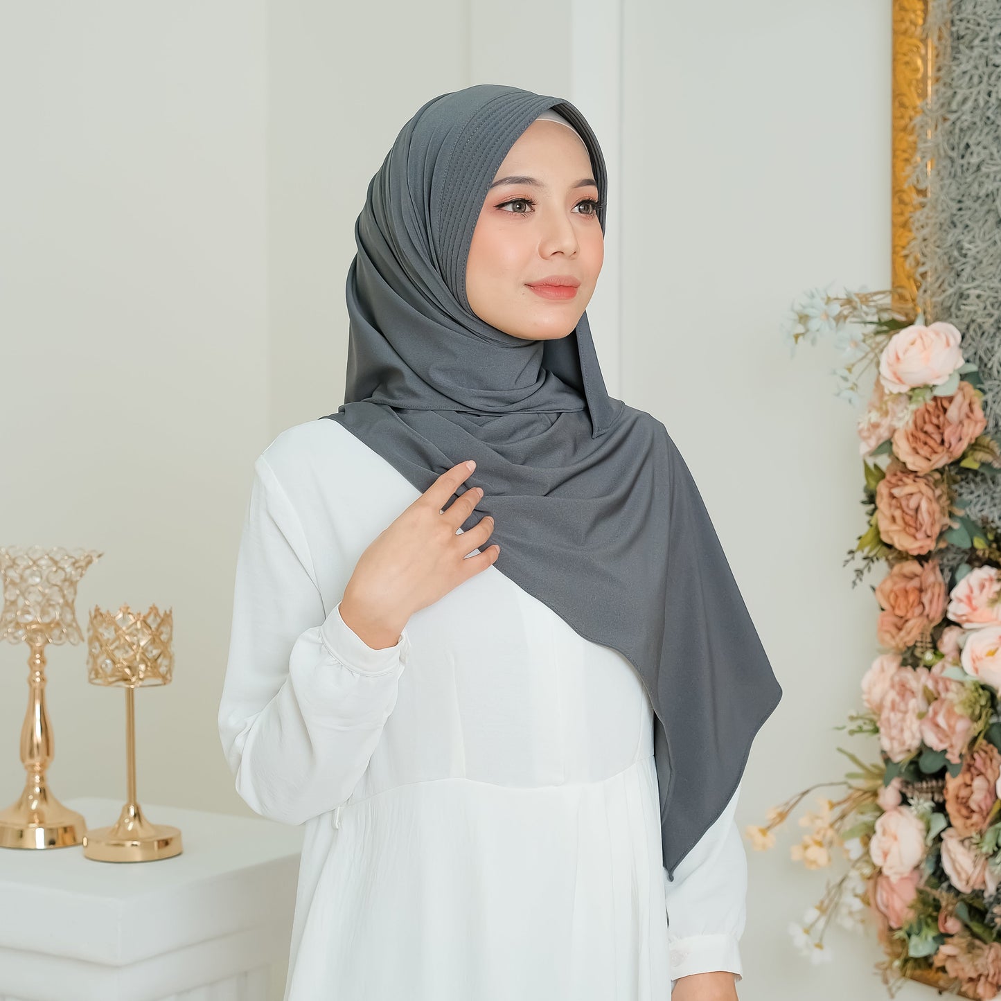 Kaleela Pashmina Pet Instan Jersey Abu