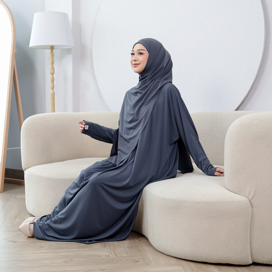 Zahra Abaya Haji Umroh Jersey Abu