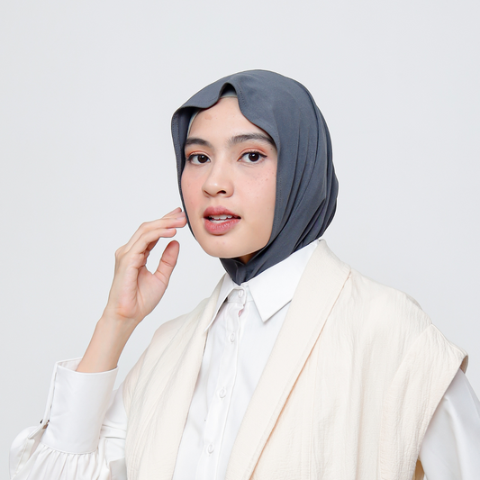 Arumi Inner Hijab Instan Crop Abu