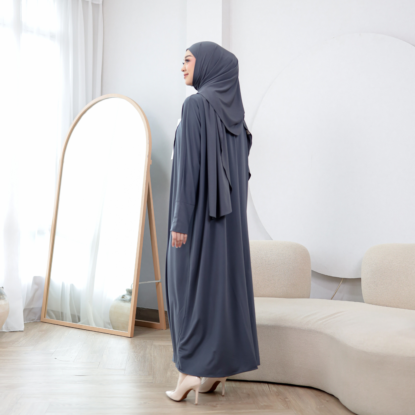 Zahra Abaya Haji Umroh Jersey Abu