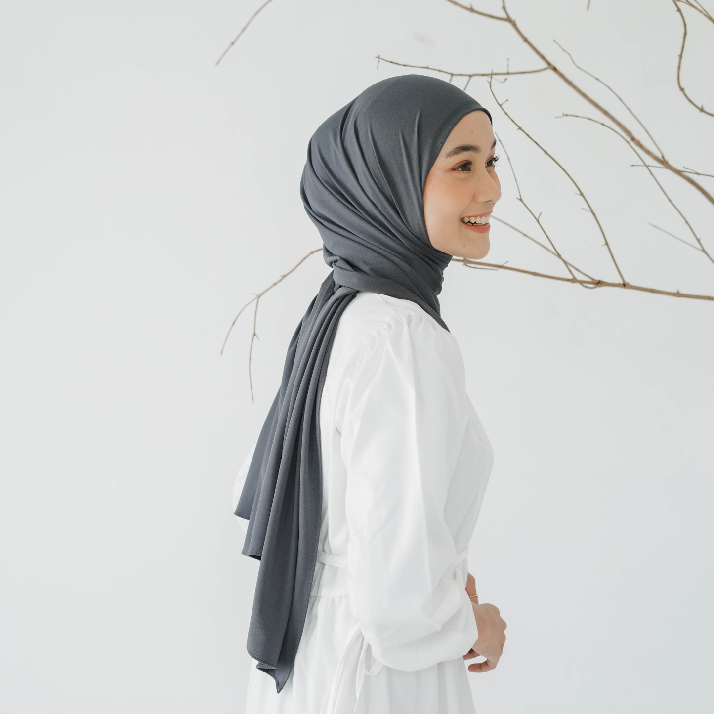 Aleeya Pashmina Instan Jersey Abu