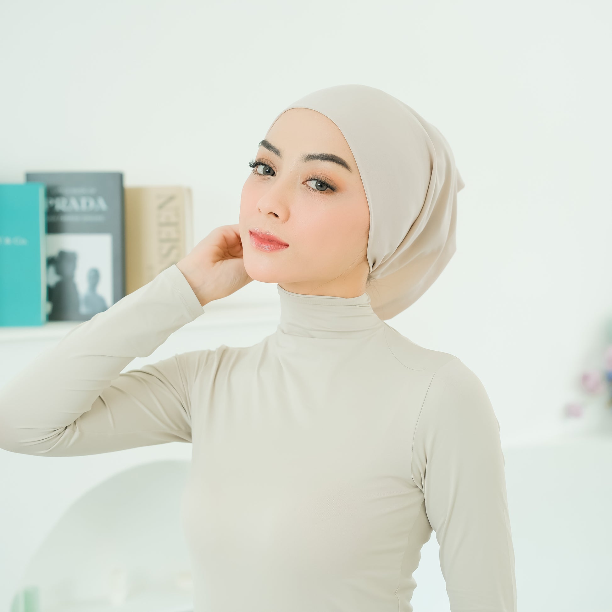 Ciput Bandana Basic Jersey Cream - Demar Hijab