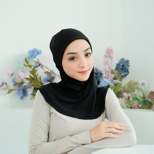 Ciput Ninja Jersey Hitam - Demar Hijab