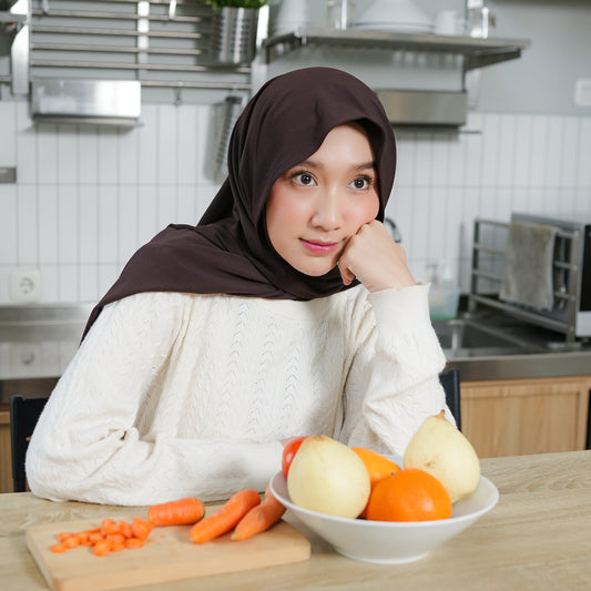 Medina Pashmina Inner Menutup Leher Jersey Mahogany