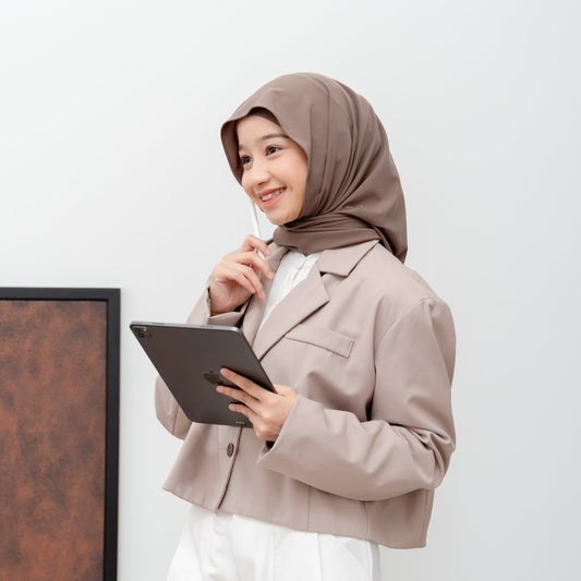 Senna Pashmina Inner 2in1 Jersey Khaki