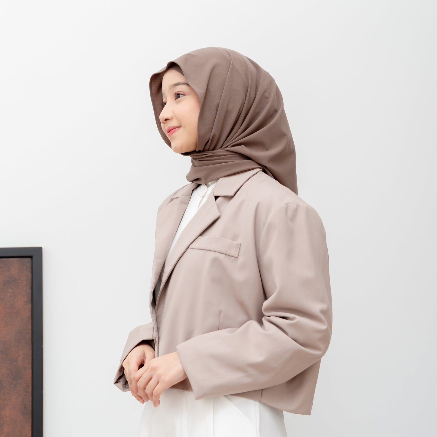 Senna Pashmina Inner 2in1 Jersey Khaki