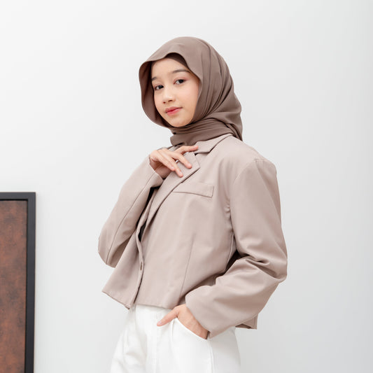 Senna Pashmina Inner 2in1 Jersey Khaki