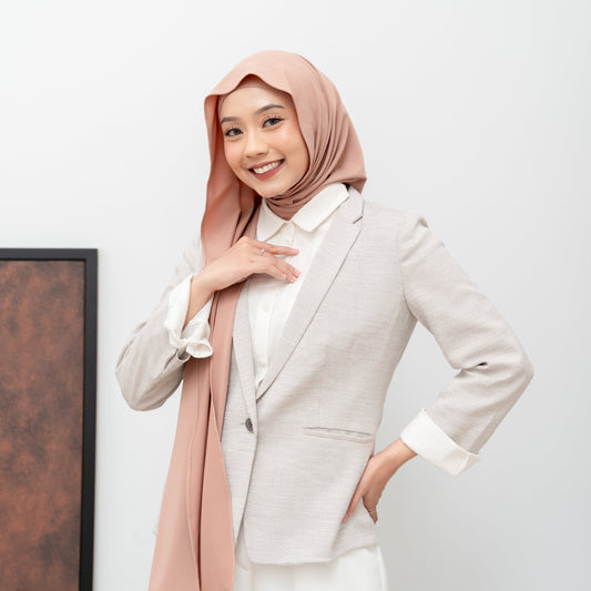 Senna Pashmina Inner 2in1 Jersey Mocca