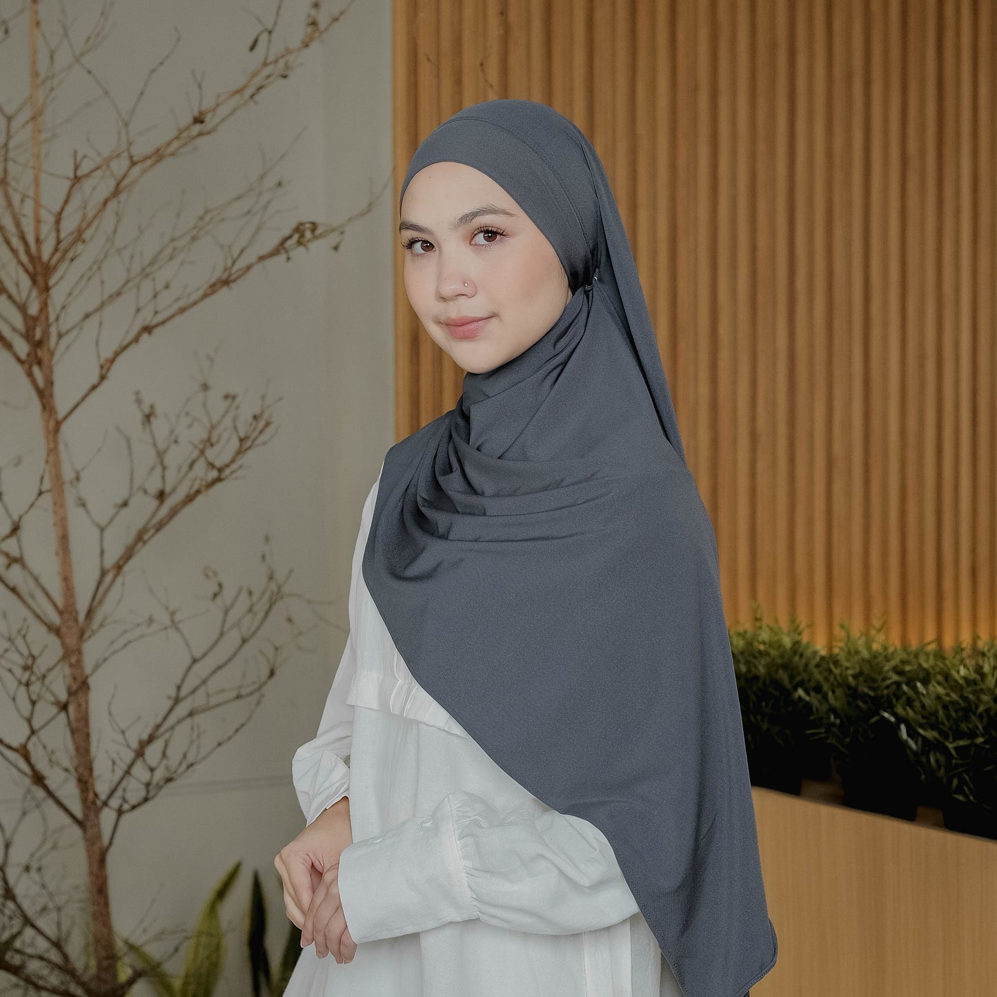 Ameera Pashmina Tali Instan Jersey Abu