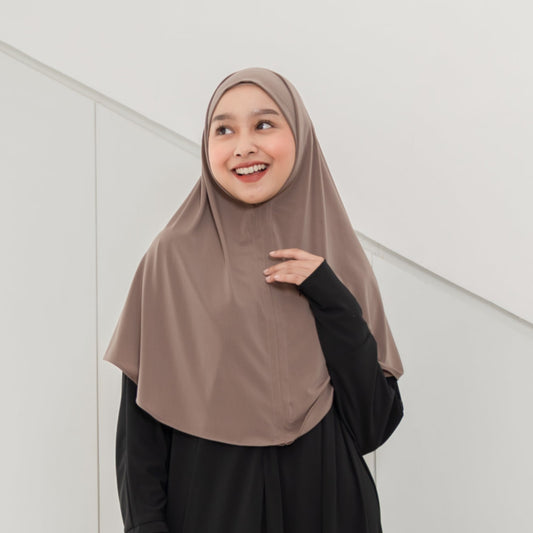 Dariya Hijab Instan Jersey Khaki