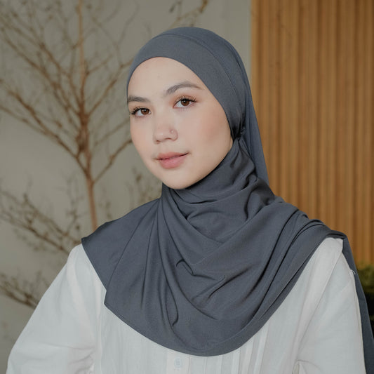 Ameera Pashmina Tali Instan Jersey Abu