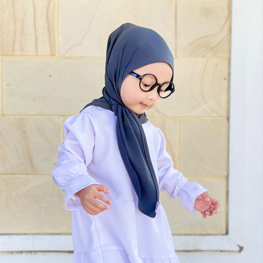 Jenna Pashmina Anak Jersey Abu - Demar Hijab