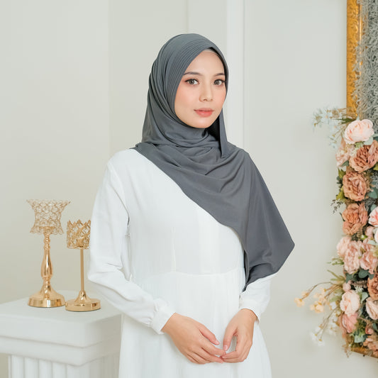 Kaleela Pashmina Pet Instan Jersey Abu - Demar Hijab