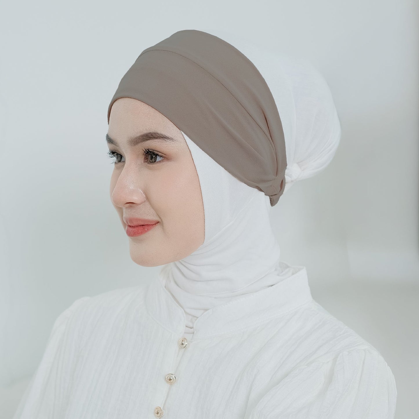 Ciput Bandana Karet Jersey Khaki