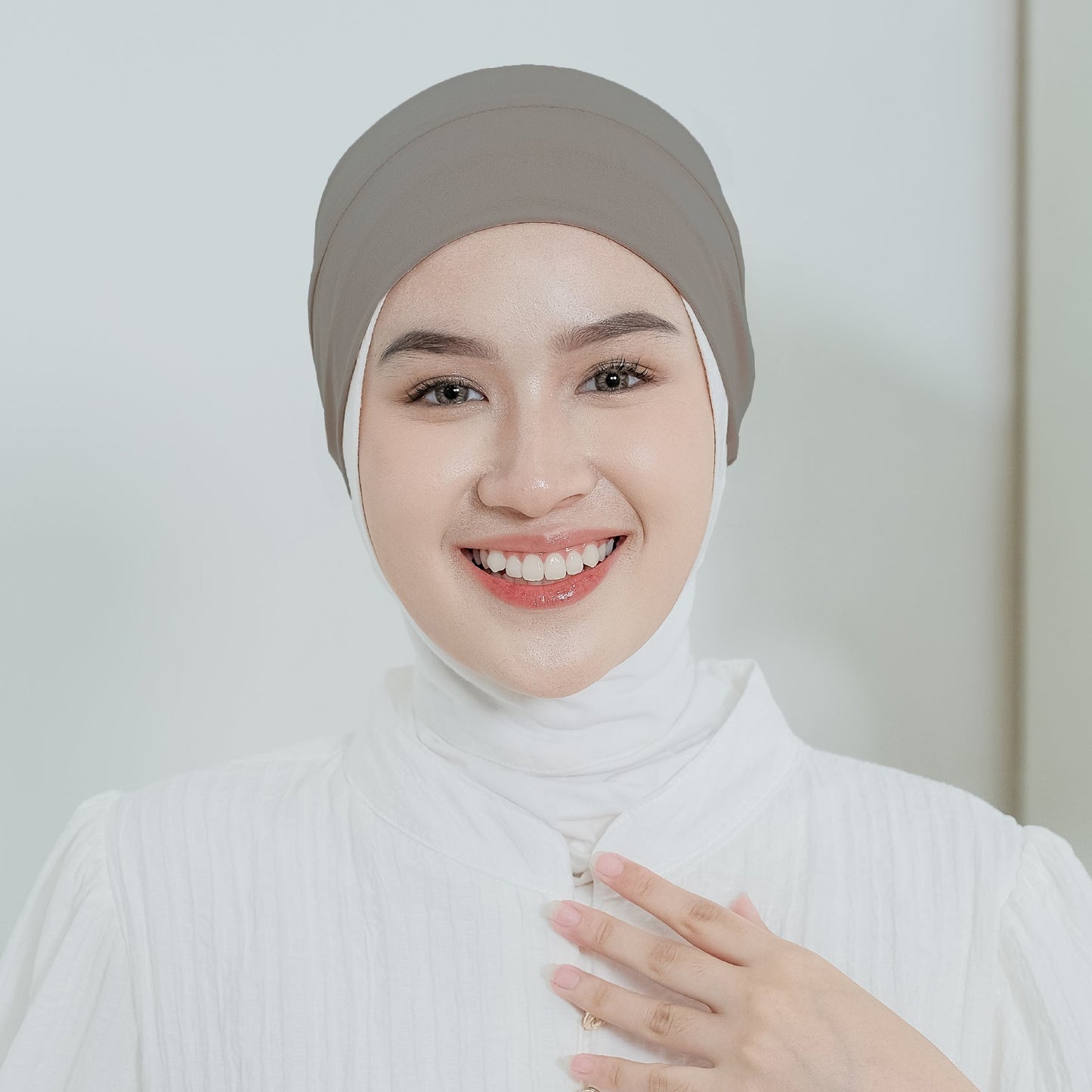 Ciput Bandana Karet Jersey Khaki