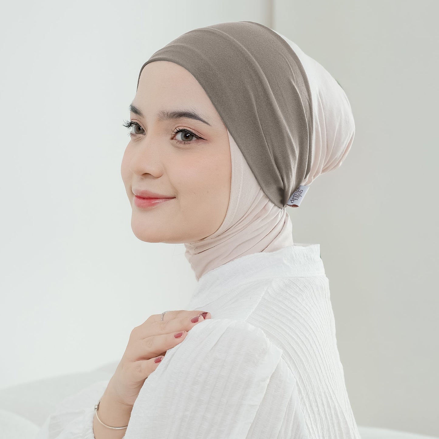 Ciput Bandana Karet Jersey Khaki