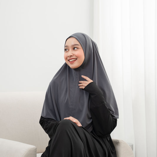 Dariya Hijab Instan Jersey Abu