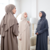 Zahra Abaya Dress (Abaya Gamis Haji dan Umrah Bahan Jersey Super Premium)