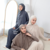 Zahra Abaya Dress (Abaya Gamis Haji dan Umrah Bahan Jersey Super Premium)